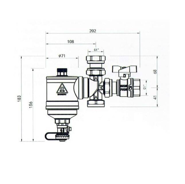 Magnetyczny separator zanieczyszczeń 1" IBO IBF-09